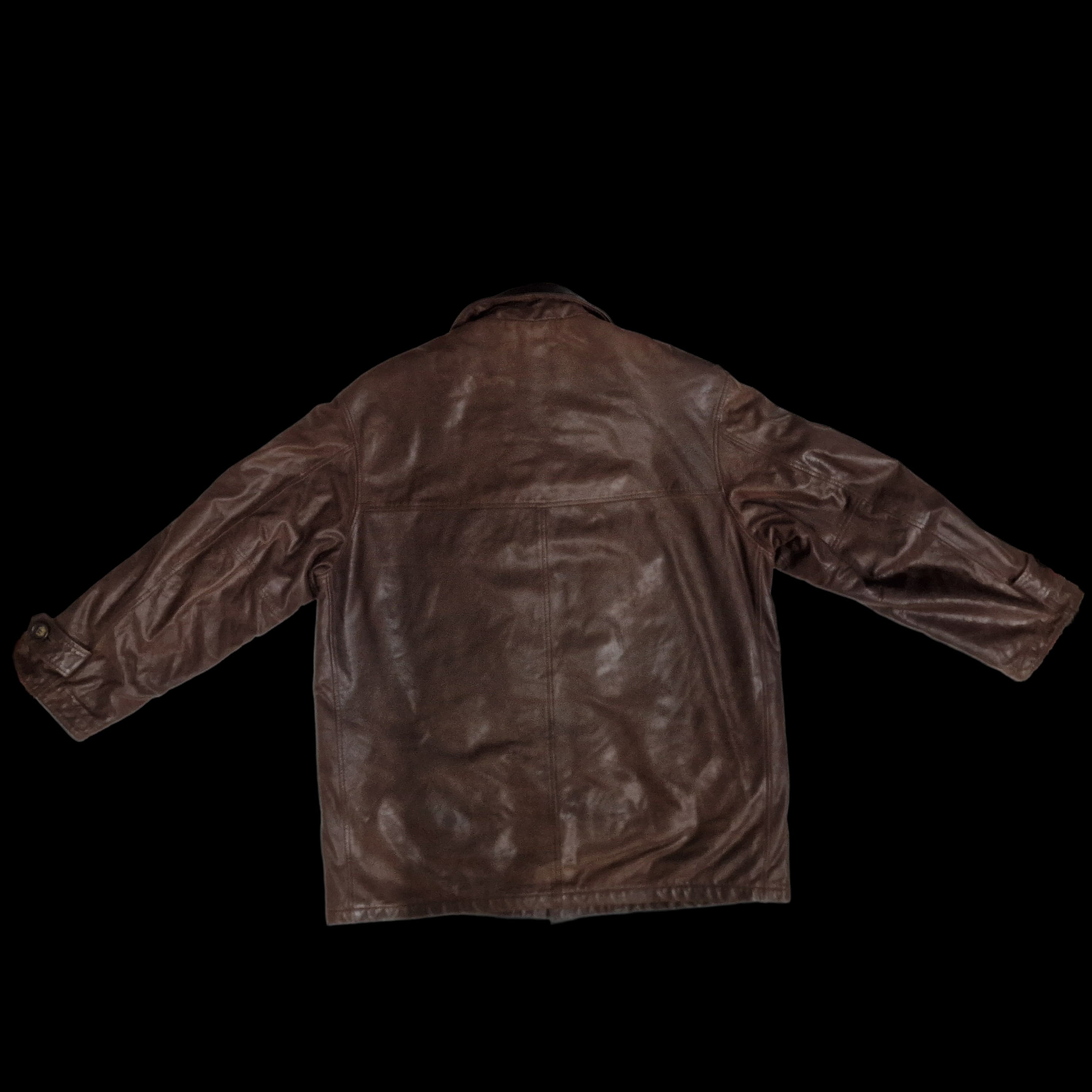 Normans Vintage Brown Basic Soft Leather Jacket UK 4XL - 5